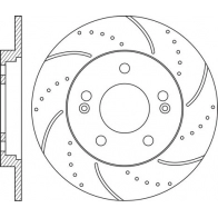 Тормозной диск NIBK RN1601DSET Hyundai Grandeur (HG) 5 2012 – 2017 2A65 L