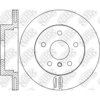 Тормозной диск NIBK RN1646 BY66 RL Bmw