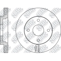 Тормозной диск NIBK Ford Fiesta 6 (CB1, CCN) Хэтчбек 1.2 5 82 л.с. 2008 – 2025 W 015Y RN1672