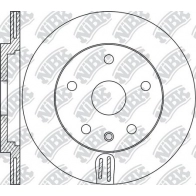 Тормозной диск NIBK Ford Explorer 5 (D4, U502) Внедорожник 3.5 4WD 249 л.с. 2014 – 2020 6VDYU2 J RN1674
