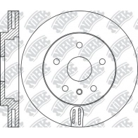 Тормозной диск NIBK 3836342 RN1686 6RFK B3