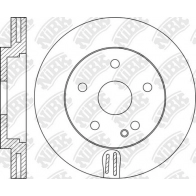 Тормозной диск NIBK QD YI7M Mercedes GLA (X156) 1 Кроссовер 2.0 GLA 250 4 matic (1546) 211 л.с. 2013 – наст. время RN1697