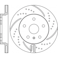 Тормозной диск NIBK 9G X1M RN1706DSET Mercedes GLE (C292) 1 Купе 3.0 400 4 matic (2956) 333 л.с. 2015 – наст. время