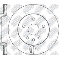 Тормозной диск NIBK Land Rover Range Rover Sport 2 (L494) Внедорожник 3.0 P360 MHEV 4x4 360 л.с. 2019 – 2024 RN1730 BOJ QY