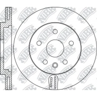 Тормозной диск NIBK 606 O4 3836414 RN1765