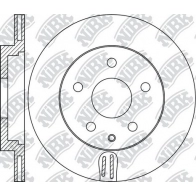 Тормозной диск NIBK 1270861370 NYT 4V RN1907