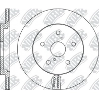 Тормозной диск NIBK RN1932 2GV4 C Lexus RX (AL20) 4 Внедорожник 3.5 350 4WD (GGL25) 295 л.с. 2015 – наст. время
