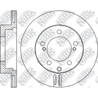 Тормозной диск NIBK RN1975 E E0W6 Mitsubishi Lancer 9 (CS3A) Седан 2.0 EVO VIII (CT9A) 280 л.с. 2003 – 2005