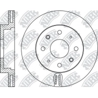 Тормозной диск NIBK XL 2TRWY RN2003 Honda Integra 3 (DC2, 4) Купе 1.8 Type R 190 л.с. 1997 – 2001