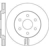 Тормозной диск NIBK S LA5N Infiniti QX56 (JA60) 1 2003 – 2010 RN2095