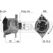 Генератор MESSMER 210151 P7 CL6DA Nissan Primera (WP11) 2 Универсал 1.6 16V 99 л.с. 1998 – 2001 FSGCJD