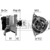 Генератор MESSMER HREM5GA Audi A6 (C5) 2 Универсал YPMD VIZ 210160