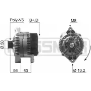 Генератор MESSMER 210165 90S2IJ4 XL HX4 Opel Tigra (A) 1 1994 – 2001