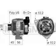 Генератор MESSMER XTX IX2Y 6UC0C9N 210184 Peugeot 306 1 (7E, N3, N5) Универсал 1.8 16V 110 л.с. 1997 – 2002