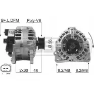 Генератор MESSMER 210203 R N505B HNJLR Skoda Fabia (6Y5) 1 Универсал 2.0 116 л.с. 2000 – 2007