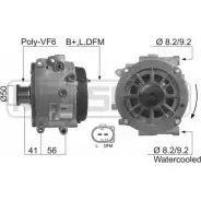 Генератор MESSMER GPLAF 4 Mercedes E-Class (W210) 2 Седан 3.2 E 320 CDI (226) 197 л.с. 1999 – 2002 210354 IGC4EU6