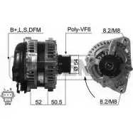 Генератор MESSMER Ford Focus 2 Хэтчбек 1.8 TDCi 115 л.с. 2005 – 2012 210401 ENF K2 NNO3WV