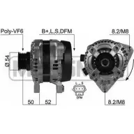 Генератор MESSMER C TYOM8R 210404 Ford Focus 2 Хэтчбек 1.8 TDCi 115 л.с. 2005 – 2012 KKSMCV