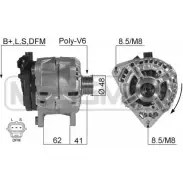 Генератор MESSMER JUFRW 210409 Ford Mondeo 2 (GD, BNP) Универсал 1.6 i 16V 95 л.с. 1998 – 2000 ML 5A9XO