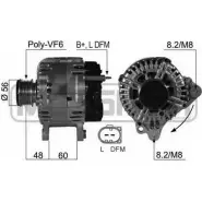 Генератор MESSMER 210469 6Q7EJ Volkswagen Passat (B6) 4 Универсал 3.2 FSI 4motion 250 л.с. 2005 – 2010 X O5CS8D