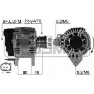 Генератор MESSMER KSF 1SQ Skoda Rapid 1 2012 – 2019 KOL52P 210497