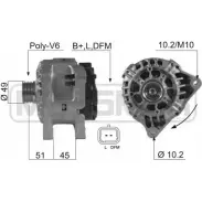 Генератор MESSMER O3V XT Citroen Xsara 1 (N1) Хэтчбек 1.4 i 75 л.с. 1997 – 2005 UVVDTV4 210545