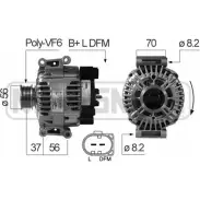 Генератор MESSMER T F2JE73 OE6TIMA Audi A4 (B7) 3 Универсал 3.0 Tdi Quattro 204 л.с. 2004 – 2008 210546