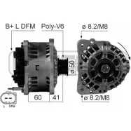 Генератор MESSMER Volkswagen Polo (9N) 4 Хэтчбек 1.2 54 л.с. 2002 – 2007 45SGDC6 210568 OMC2 67