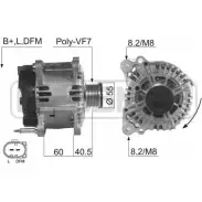 Генератор MESSMER Porsche Cayenne (9PA) 1 2003 – 2010 210606 1 YLB2H TLH3F