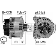 Генератор MESSMER C4ZC8X L OVVMBTZ 210737 Audi A5 (8T3) 1 Купе 3.0 Tdi Quattro 211 л.с. 2008 – 2010