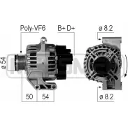 Генератор MESSMER Y80C04 210750 Fiat Doblo (119, 223) 1 Минивэн 1.3 JTD 75 л.с. 2005 – 2025 1 2REW