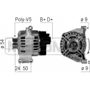 Генератор MESSMER 210755 Fiat Panda (169) 2 Хэтчбек 1.2 Natural Power 60 л.с. 2007 – 2011 AS 863 9UB8H