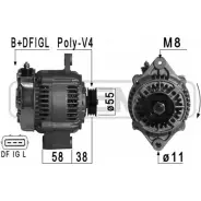 Генератор MESSMER 2627881 ZFK VV8 210869 A0UHW