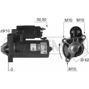 Стартер MESSMER A 7PAOS Peugeot Boxer 2 (230P) Автобус 2.0 i 4x4 109 л.с. 1996 – 2002 DENHH 220163