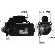 Стартер MESSMER Peugeot 306 1 (7B, N3, N5) Седан 1.9 SLD 68 л.с. 1994 – 2001 220178 T3 P2IC 0UVDVR