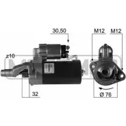 Стартер MESSMER J BKNG B1GZ4 220206 Audi A6 (C5) 2 Седан 2.5 Tdi 180 л.с. 2000 – 2005