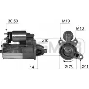 Стартер MESSMER MID3L 8E JTZ2HE9 Ford Focus 1 Хэтчбек 1.8 16V 115 л.с. 1998 – 2004 220364