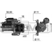 Стартер MESSMER DE62O8 Ford Mondeo 3 (GE, B4Y) Седан 3.0 V6 24V 204 л.с. 2004 – 2007 IGD3 NK 220372