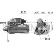 Стартер MESSMER Q8 R0SN 5YSQV 220396 Renault Laguna (BT) 3 Хэтчбек