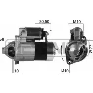 Стартер MESSMER WNQY7FK 5LI1 6XK 220397 Mitsubishi Galant 8 (EA2A) Седан 2.0 (EA2A) 136 л.с. 1996 – 2000