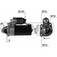 Стартер MESSMER 220416 Ford Focus 2 Седан 1.8 TDCi 115 л.с. 2005 – 2012 9F1TU 2SE7 G