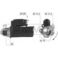 Стартер MESSMER WM4AF Opel Astra (G) 2 Кабриолет 2.2 16V (F67) 147 л.с. 2001 – 2005 220438 QZ 7EDTX