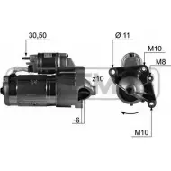Стартер MESSMER UERFU 220444 K RBJHO Renault Espace (JK0) 4 Минивэн 2.2 dCi (JK07) 139 л.с. 2006 – 2025