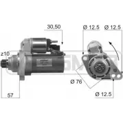 Стартер MESSMER CUSV1 Volkswagen Caddy (2KA, 2KH, 2CA, 2CH) 3 Фургон 2.0 SDI 70 л.с. 2004 – 2010 220467 3T WY9