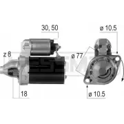 Стартер MESSMER 220595 Mitsubishi Lancer 6 (C6, C7) Седан 1.5 12V (C62A) 90 л.с. 1990 – 1992 5W5396 J50ML N