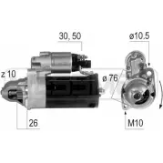 Стартер MESSMER 8ADD L 220636 ULR55P Audi A6 (C6) 3 Универсал 2.7 Tdi Quattro 180 л.с. 2005 – 2008