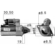 Стартер MESSMER Opel Astra (G) 2 Универсал 1.2 16V (F35) 75 л.с. 2000 – 2004 KCR4D 220656 KT VLL0B
