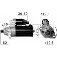 Стартер MESSMER IYO0L8T Volkswagen Transporter (T5) 5 Грузовик 2.5 TDI 4motion 174 л.с. 2004 – 2009 A27B TBL 220661