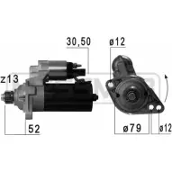 Стартер MESSMER W4E Q6 R4YE4T Skoda Octavia (A5, 1Z5) 2 Универсал 1.6 TDI 4x4 105 л.с. 2009 – 2013 220673