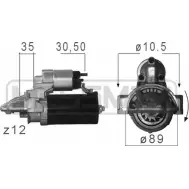 Стартер MESSMER 220680 Ford Transit 7 (FM) Грузовик 2.2 TDCi RWD 125 л.с. 2011 – 2014 Z68V5 6 6FZDG6